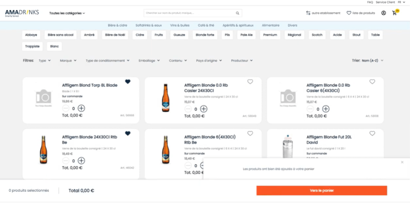 Comment puis-je créer une commande ?